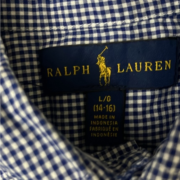 Ralph Lauren Dress Shirt Youth L (14-16) - Picture 2 of 2